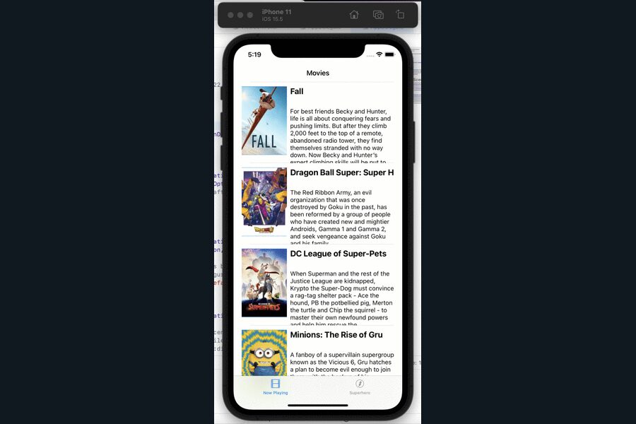 Mobile application exercise